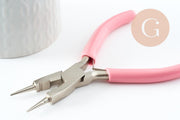Round-nose jewellery making pliers, carbon steel, 12.2cm, x1 (G9523)