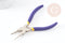 Pince 6 en 1 fabrication de bijoux bout rond acier carbone, x1 (G4103)