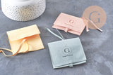 Bolsita de microfibra de gamuza personalizada para joyas, x1 o x5 (G10993)