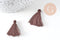 Pompon marron coton 25-31mm, x5 (G5074)