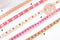 Ruban brodé texte coeurs 10mm, x1 mètre (G10269)