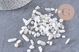 Sable chips pierre de lune naturelle 6-18.5mm, x20gr (G5775)