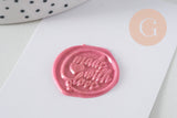 Sceau en metal Made with Love pour cire à cacheter,fourniture création de sceaux personnalisés invitations de mariage DIY, x1 G4943