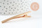 Support barrette pince doré 60mm, x2 (G3314)