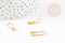 Supports boucles crochet hameçon laiton doré 18K 20.5mm, x10 (G5976)