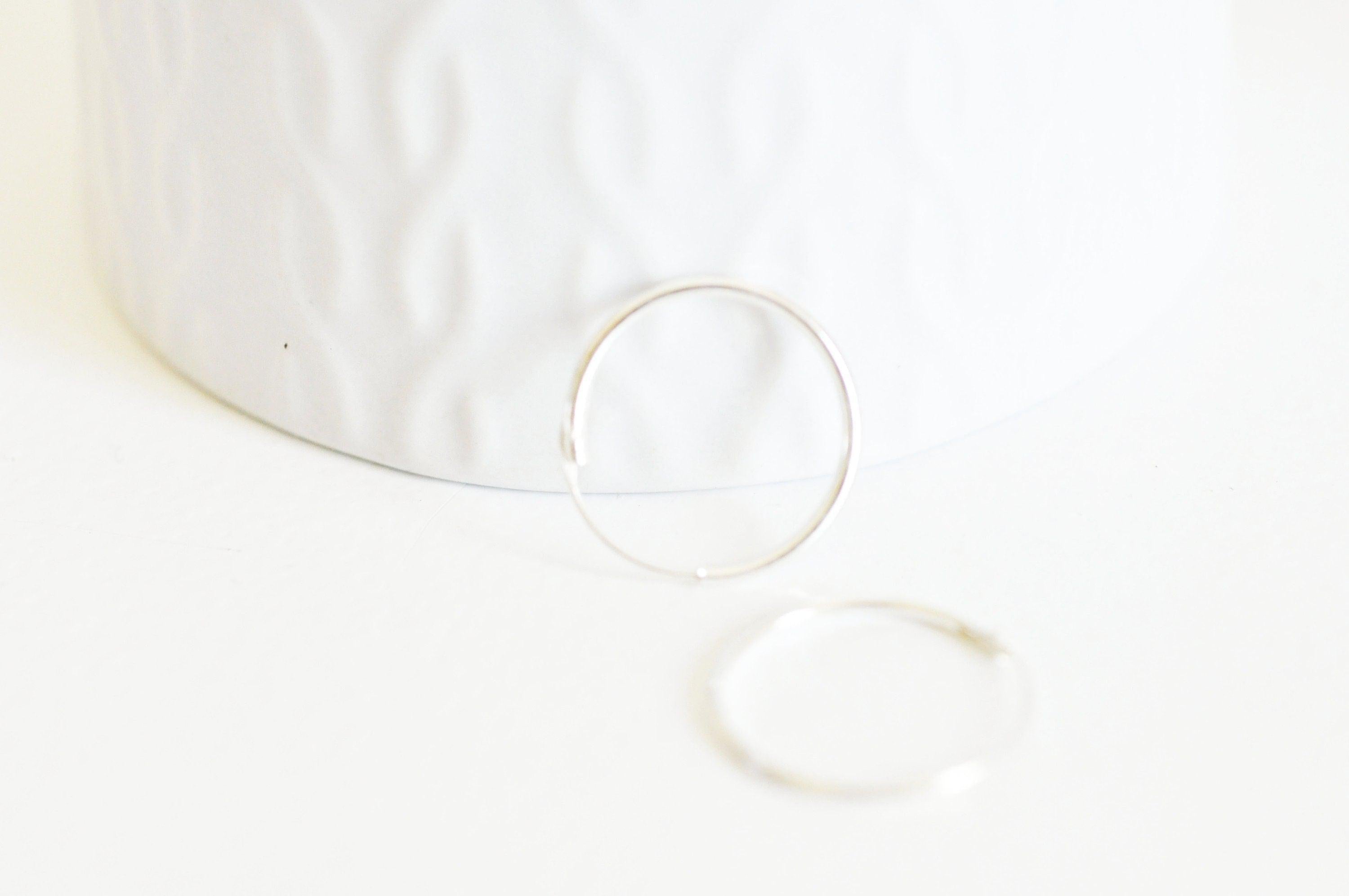 créoles fine argent massif 18mm,x2 (G3262)
