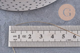 fil de cuivre doré 16K 0.4mm -/28 gauges, x3 mètres (G3306)